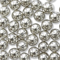 Perles saupoudrées argentées 6 mm - PME - 25 gr