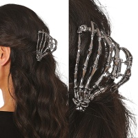 Pince à cheveux à main de squelette de 8,5 cm