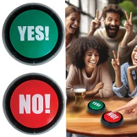 Boutons Oui et Non lumineux et sonores pour jeux