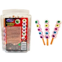 Brochette d'yeux gélifiés 10 g - 30 unités