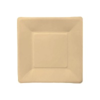 Assiettes en fibre de bambou de 23 cm - 10 unités