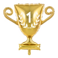 Ballon en forme de coupe de champion 64 x 61 cm - PartyDeco