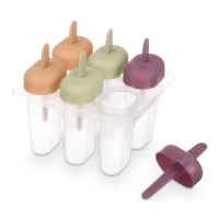 Moule à glaces pastel - 6 emplacements