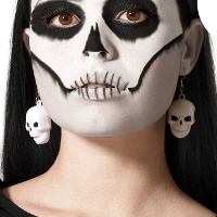 Boucles d'oreilles à crânes lumineuses - 1 paire