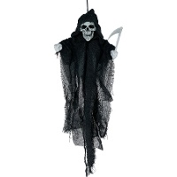 Pendentif de squelette avec faux de 50 cm