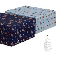 Boîte rectangulaire des Rois Mages de l'Orient - 6 unités