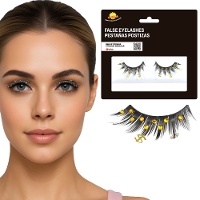 Faux cils avec symbole dollar