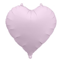 Ballon coeur mat pastel de 45 cm - Partydeco - 1 unité