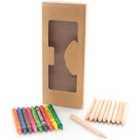 Crayons et cires de couleurs en boîte - 19 pièces