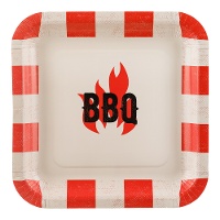 Assiettes BBQ 26 cm - lot de 6
