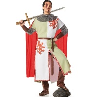 Costume de chevalier médiéval lion pour homme
