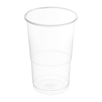 Gobelets de 500 ml en plastique transparent - 8 unités