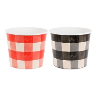 Boîtes pour pop?corn BBQ 14 cm - lot de 2