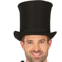 Chapeau haut de forme en feutre de 21 cm de hauteur