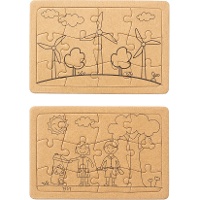 Puzzle en carton - 2 unités