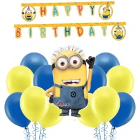 Pack de décoration pour fête de Minions - 22 pièces