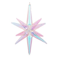 Globe étoile 3D iridescent de 70 cm