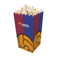 Lot de 3 boîtes FC Barcelona avec ballon aux couleurs officielles