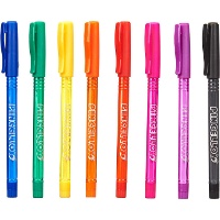 Stylo fluo semi-gel - 8 unités
