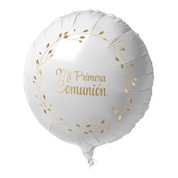 Ballon de Communion avec des Branches Dorées de 45 cm