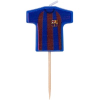 Lot de 5 bougies en forme de maillot FC Barcelona
