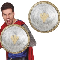Bouclier de guerrier du Moyen Âge de 37 cm