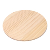 Disque en bois de 18 x 0,5 cm - 1 unité