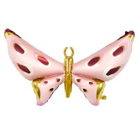 Ballon métallisé en forme de papillon de 121 x 88 cm - PartyDeco