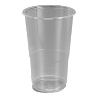 Gobelets en plastique transparent de 600 ml - 15 unités