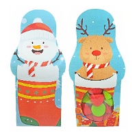 Boîte de guimauves de renne et de bonhomme de neige de 130 gr - 1 unité