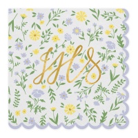 Serviettes de communion IHS de 16 x 16 cm - 20 unités