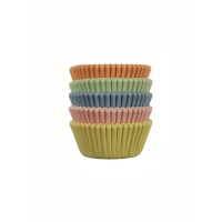 Capsules pour mini cupcakes de couleurs pastel - PME - 100 unités