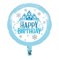 Ballon Snow princess de 45 cm - Creative Converting