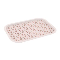 Plateau de 40 x 28,5 cm à motifs floraux printaniers