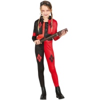 Déguisement de Harley super-vilaine dangereuse pour fille