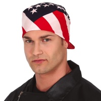 Foulard tête drapeau américain