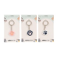 Porte-clés empreinte d'animal de compagnie - 1 unité