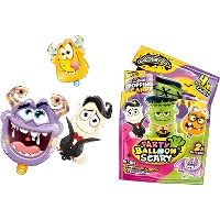 Sachets de bonbons pétillants + 2 ballons d'Halloween