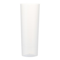 Verres de 300 ml en plastique transparent tube - 10 unités