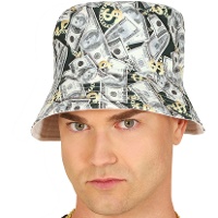 Chapeau avec des billets de dollar