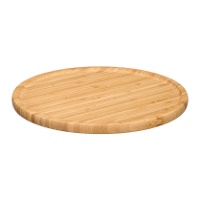 Plateau rond en bambou 30 x 30 cm pour apéritifs