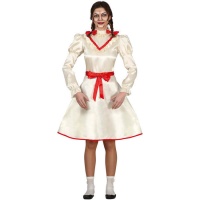 Déguisement de poupée diabolique avec robe courte pour jeunes