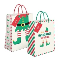 Sac cadeau de 14 x 11,5 x 6,7 cm d'elfe assistant officiel - 1 unité