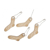 Marqueurs de maille en bois en forme de chaussettes - Milward - 10 unités