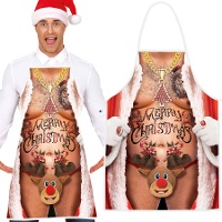 Tablier de Père Noël audacieux