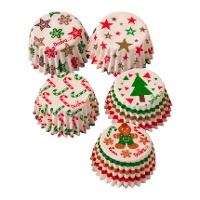 Capsules pour bonbon de 2,7 cm pour Noël - 100 unités