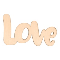 Figure en bois mot Love - 1 unité
