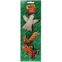 Découpoirs en forme de bonhomme en pain d'épice, bâton de sucre d'orge et ange - Wilton - 3 unités