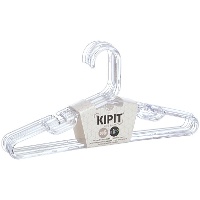 Cintres pour enfants en plastique transparent - lot de 6