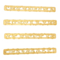 Emporte-pièces Alphabet et Chiffres Swirly - FMM - 4 unités
